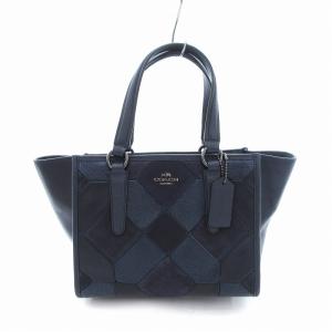【美品】コーチ　ハンドバッグ　トート　パッチワーク　アクセサリーポーチ 希少 COACH コーチ パッチワーク アクセサリーポーチ
