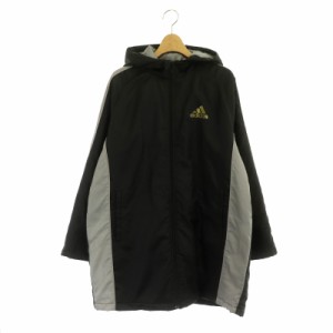 アディダス adidas 中綿コート ベンチコート 160 M 黒 JD2006