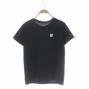 【中古】ザノースフェイス Tシャツ カットソー 半袖 ロゴプリント 黒 ブラック /DO ■OS ■GY01 レディース