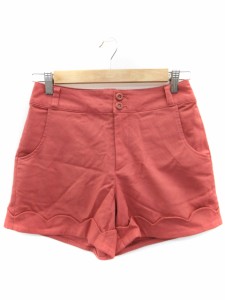 【中古】インデックス INDEX パンツ キュロット ショート 短パン ロールアップ M ピンク /FF16 レディース