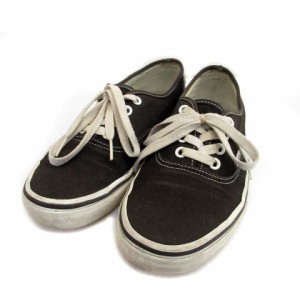 【中古】バンズ VANS シューズ スニーカー ローカット キャンバス23.5 ブラック 黒 /MS1 レディース