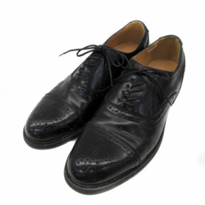 【中古】ミチコロンドンコシノ ビジネスシューズ 革靴 レースアップ メダリオン 26.0 黒 ブラック /YS3 メンズ