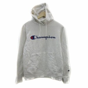 【中古】チャンピオン CHAMPION パーカー プルオーバー ロゴプリント M マルチカラー 白 ホワイト /YS36 メンズ