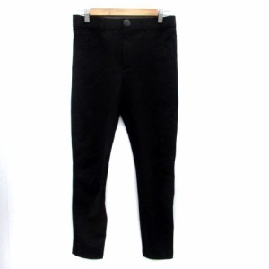 【中古】ザラ ZARA テーパードパンツ アンクル丈 L 黒 ブラック /HO30 レディース