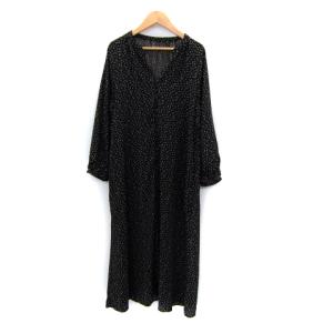 中古】JUSGLITTY スリットスリーブ配色ワンピース 濯ぐ 