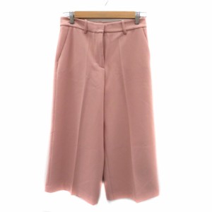 ユニクロ ワイドパンツ ガウチョ いすれ くすみピンク ピンク