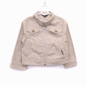 【中古】コムサイズム COMME CA ISM 子供服 ジャケット ブルゾン アウター 2wayネック 長袖 コットン 綿 無地 100A