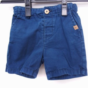 【中古】ザラ ZARA BABY BOY パンツ ショート 無地 コットン 綿 12/18 ブルー 青 /FT37 キッズ