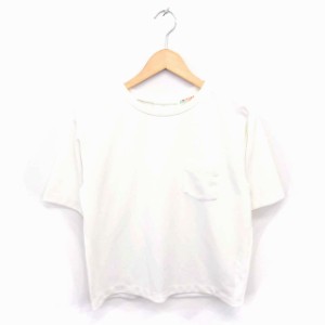 【中古】ビームスハート BEAMS HEART Tシャツ カットソー 丸首 無地 シンプル 半袖 アイボリー /TT10 メンズ