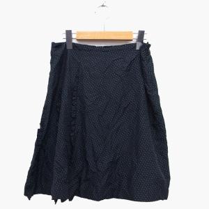 SPORTMAX ドット柄スカート ひざ丈 春夏 フレア お出かけ