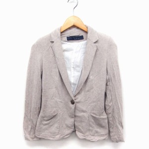 【中古】ザラ ベーシック ZARA BASIC テーラード ジャケット アウター シングル XS モカベージュ /FT3 レディース