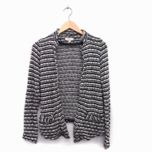 【中古】ザラ ZARA ジャケット アウター ニット トッパー S ブラック 黒 /KT8 レディース