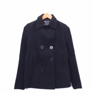 【中古】マウジー moussy コート アウター Pコート ショート 1 ブラック 黒 /KT41 レディース