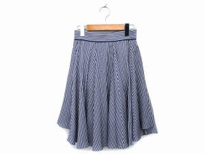 【中古】ジルバイジルスチュアート JILL by JILLSTUART スカート フレア ひざ丈 タック 透け感 バックジップ S