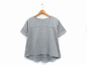 【中古】ベイフロー BAYFLOW カットソー Tシャツ 半袖 コットン シンプル 2 グレー 灰 /KT30 レディース