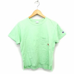 【中古】チャンピオン CHAMPION ロンハーマン RON HERMAN カットソー Tシャツ 丸首 リブ ハート プリント 英字 