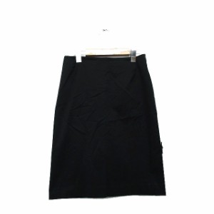 【中古】アンタイトル UNTITLED スカート 台形スカート ミニ  リボン コットン 2 ブラック 黒 /KT19 レディース