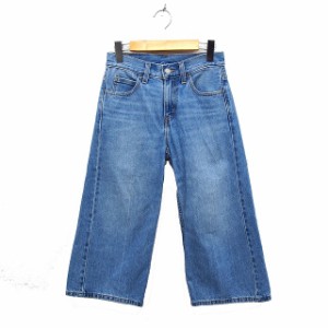 【中古】リーバイス Levi's デニム ジーンズ クロップド パンツ 25 ブルー 青 /FT1 レディース