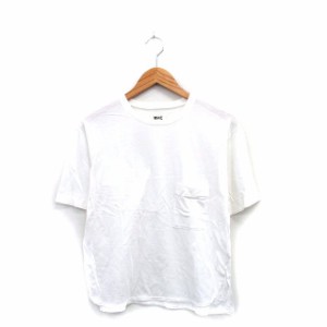 【中古】ロンハーマン Ron Herman カットソー Tシャツ 半袖 胸ポケット コットン シンプル XS ホワイト /KT16 メンズ