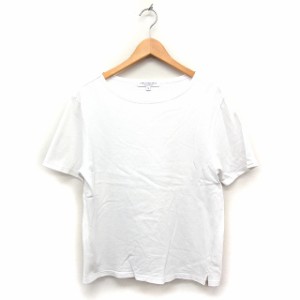 【中古】アーバンリサーチ URBAN RESEARCH 半袖 Tシャツ カットソー ボートネック 無地 コットン 綿 M ホワイト 白 /FT