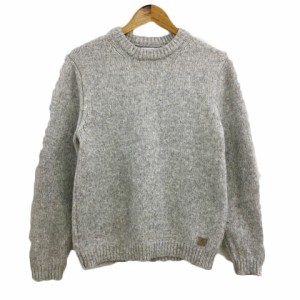 【中古】ザラ ZARA KIDS セーター ニット プルオーバー クルーネック 杢 長袖 13-14 164cm グレー キッズ