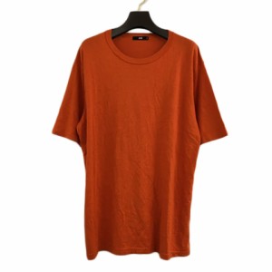 【中古】ハレ HARE Tシャツ カットソー プルオーバー クルーネック 無地 半袖 M オレンジ メンズ