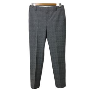 リテン LIten スリム パンツ スラックス ギンガムチェック 白 黒 2
