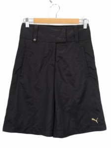 【中古】プーマ PUMA ハーフパンツ プリント XXS 黒 ブラック レディース