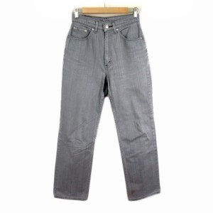 【中古】リーバイス Levi's W519 90s パンツ ジーンズ デニム ハイウエスト 30 グレー レディース