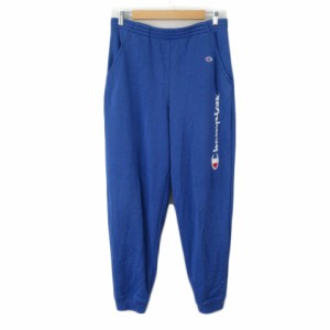 【中古】チャンピオン CHAMPION 90s ビンテージ パンツ スウェット ロゴ XL 青 ブルー メンズ