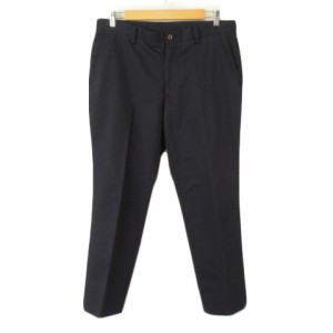 【中古】マンシングウェア MUNSINGWEAR ノータックストレッチパンツ 88 紺 ネイビー メンズ