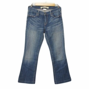 【中古】ギャップ GAP LONG AND LEAN パンツ ジーンズ デニム ストレッチ 6 青 ブルー レディース