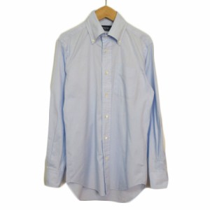 【中古】Maker's Shirt鎌倉 メイカーズシャツ鎌倉 Xinjiang 80 シャツ ボタンダウン 長袖 37-81 青 ブルー メンズ