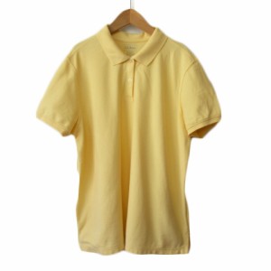 【中古】エルエルビーン L.L.BEAN RELAXED FIT ポロシャツ 半袖 コットン 1X 黄 イエロー レディース