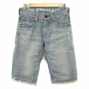 【中古】リーバイス Levi's SN502-0007 ハーフパンツ デニム クロップド 30 青 ブルー メンズ