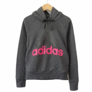 【中古】アディダス adidas DI0125 W ESS リニアプルオーバースウェットパーカー S グレー レディース