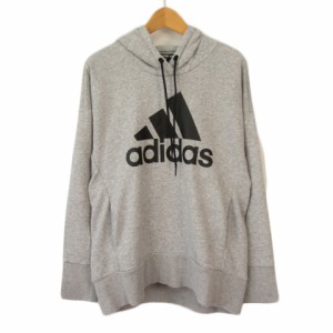 【中古】アディダス adidas FP7580 マルチSPスウェットBOS ロングフーディ OT 国内正規 グレー レディース