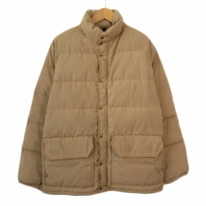 【中古】キャンプ7 CAMP7 USA製 ジャケット 中綿 ダウン TALONジップ M ベージュ メンズ