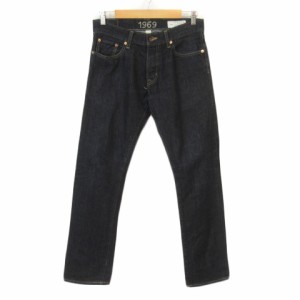 【中古】ギャップ GAP パンツ ジーンズ デニム ボタンフライ  30 紺 ネイビー レディース