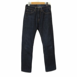 【中古】リーバイス Levi's 505 パンツ ジーンズ デニム ストレート 28 紺 ネイビー メンズ