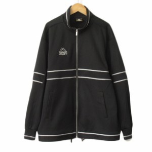 【中古】カッパ kappa 90s トラックジャケット ジャージ L 黒 ブラック メンズ