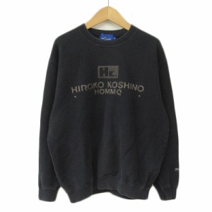 【中古】HIROKO KOSHINO HOMME ヒロココシノオム 90s ヴィンテージ 日本製 トレーナー スウェット M 紺 メンズ