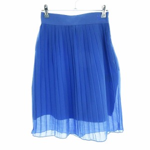 【中古】アディダスオリジナルス OE PLEATED SKIRT スカート フレア プリーツ ひざ丈 S 青 CF9973 レディース