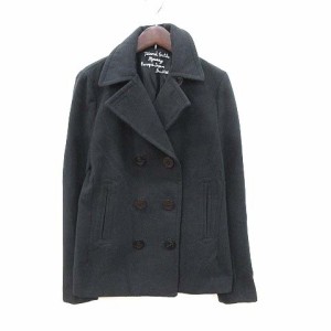 【中古】マウジー moussy ピーコート Pコート 総裏地 2 黒 ブラック /CT レディース