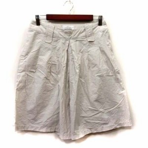 【中古】アーバンリサーチ URBAN RESEARCH パンツ ハーフキュロット 38 白 オフホワイト /YI レディース