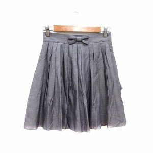 【中古】ジルバイジルスチュアート JILL by JILLSTUART フレアスカート ミニ リボン S 紫 パープル /YK レディース