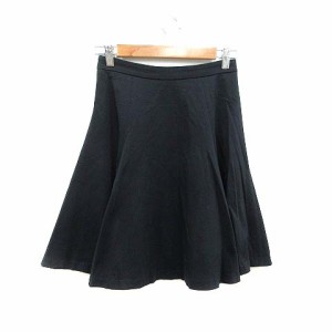 【中古】ジルスチュアート JILL STUART フレアスカート ひざ丈 2 黒 ブラック /YK レディース