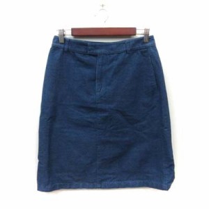 【中古】アーペーセー A.P.C. タイトスカート ひざ丈 38 紺 ネイビー /YI レディース