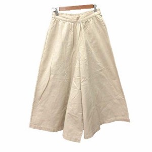 【中古】チャコクローゼット chaco closet ワイドパンツ チノパン F ベージュ /CT レディース