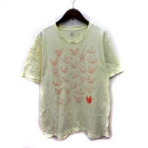 【中古】グラニフ graniph Tシャツ カットソー 半袖 M 黄色 イエロー /YI メンズ